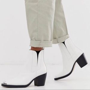 ASOS White Boots | Metallic Tip